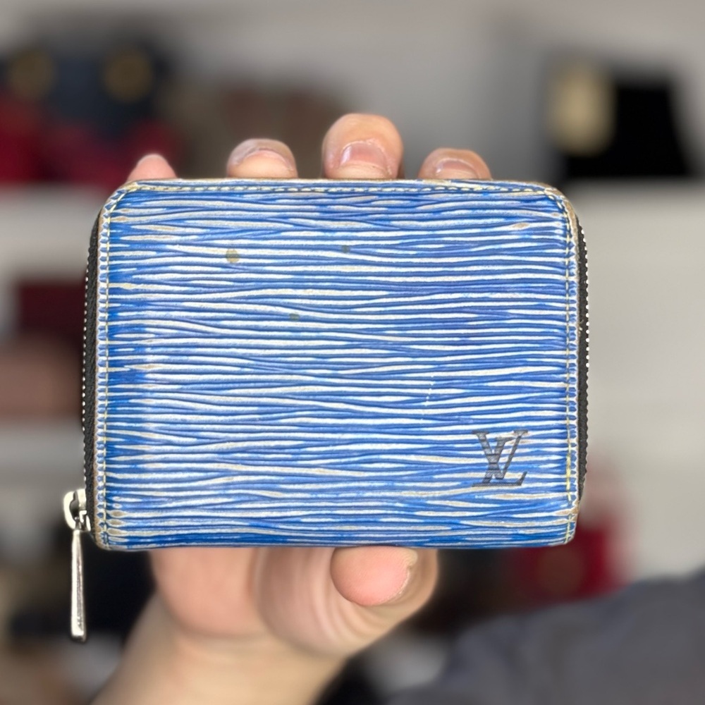 LV RARE DENIM EPI WALLET
